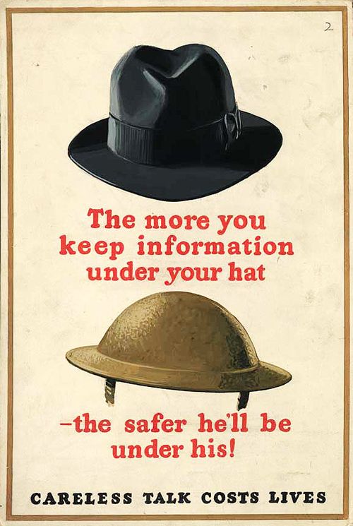 British poster, World War II