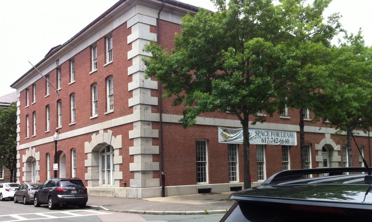 Building 39, formerly part of the Charlestown Navy Yard in Boston. (Photo: Sarah Sundin, July 2014)