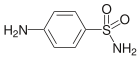 Chemical structure of sulfanilamide.