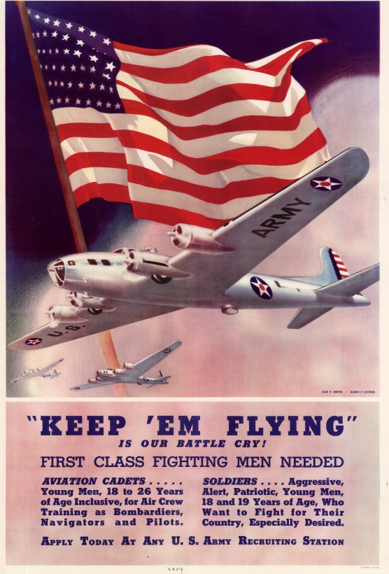 US Army Air Forces recruiting poster, 1942 (US Government Printing Office)