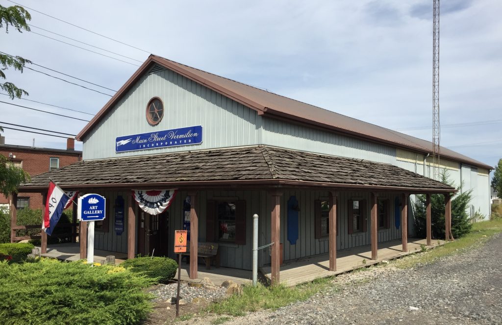 Train depot, visitor center, and art gallery, Vermilion, Ohio (Photo: Sarah Sundin, August 2016)