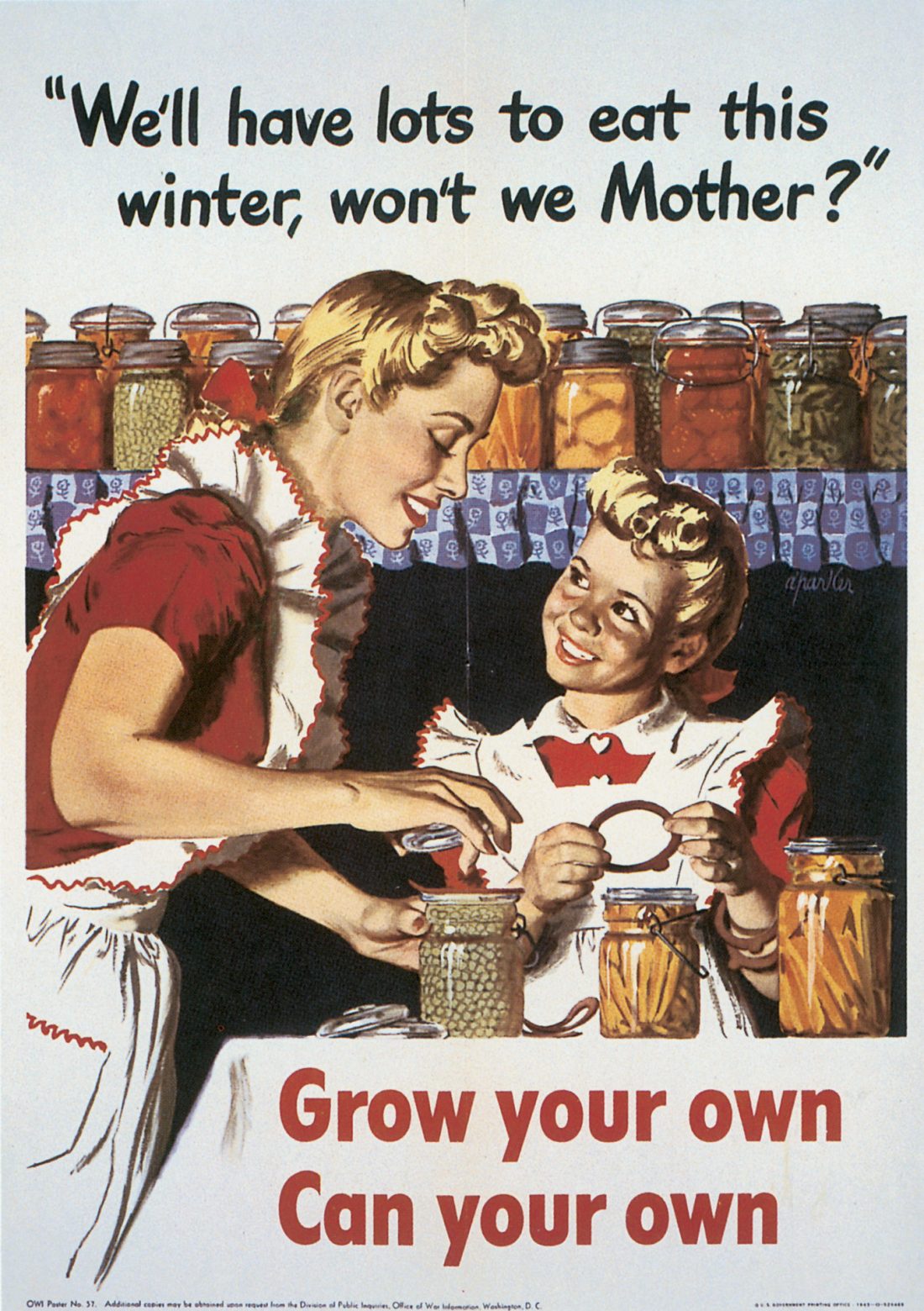 US poster promoting canning, 1943