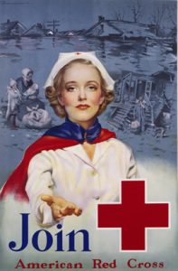 American Red Cross recruiting poster for nurses in WWII