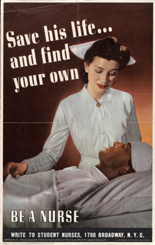 US Army Nurse Corps recruiting poster, WWII