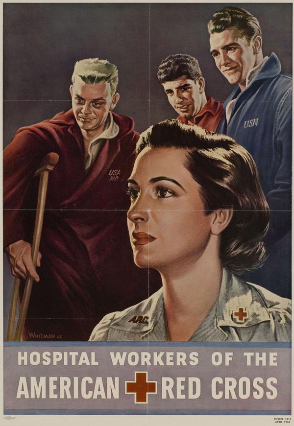 Poster for American Red Cross Hospital Workers, WWII