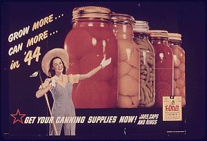 US poster promoting canning, 1944
