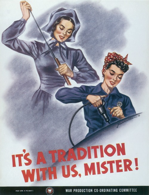 US poster by J. Howard Miller, WWII