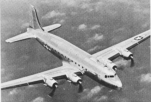 C-54 Skymaster cargo plane, WWII (US Army Air Force photo)
