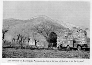 US Army forward aid station in Sant'Elia, Italy, 1943 (US Army Medical Dept)