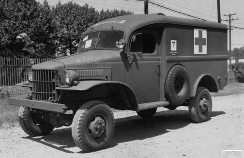 Dodge WC9 1/2 ton ambulance, 15 May 1941 (US National Archives)