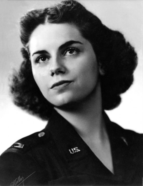 Flight nurse Lt. Mary Louise Hawkins, WWII (US Air Force photo)
