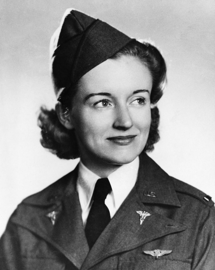 Flight nurse 2nd Lt. Ruth Gardiner (US Air Force photo)