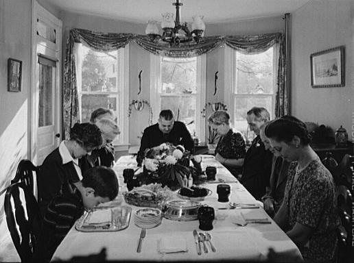 Thanksgiving grace, 1942 (US Library of Congress)