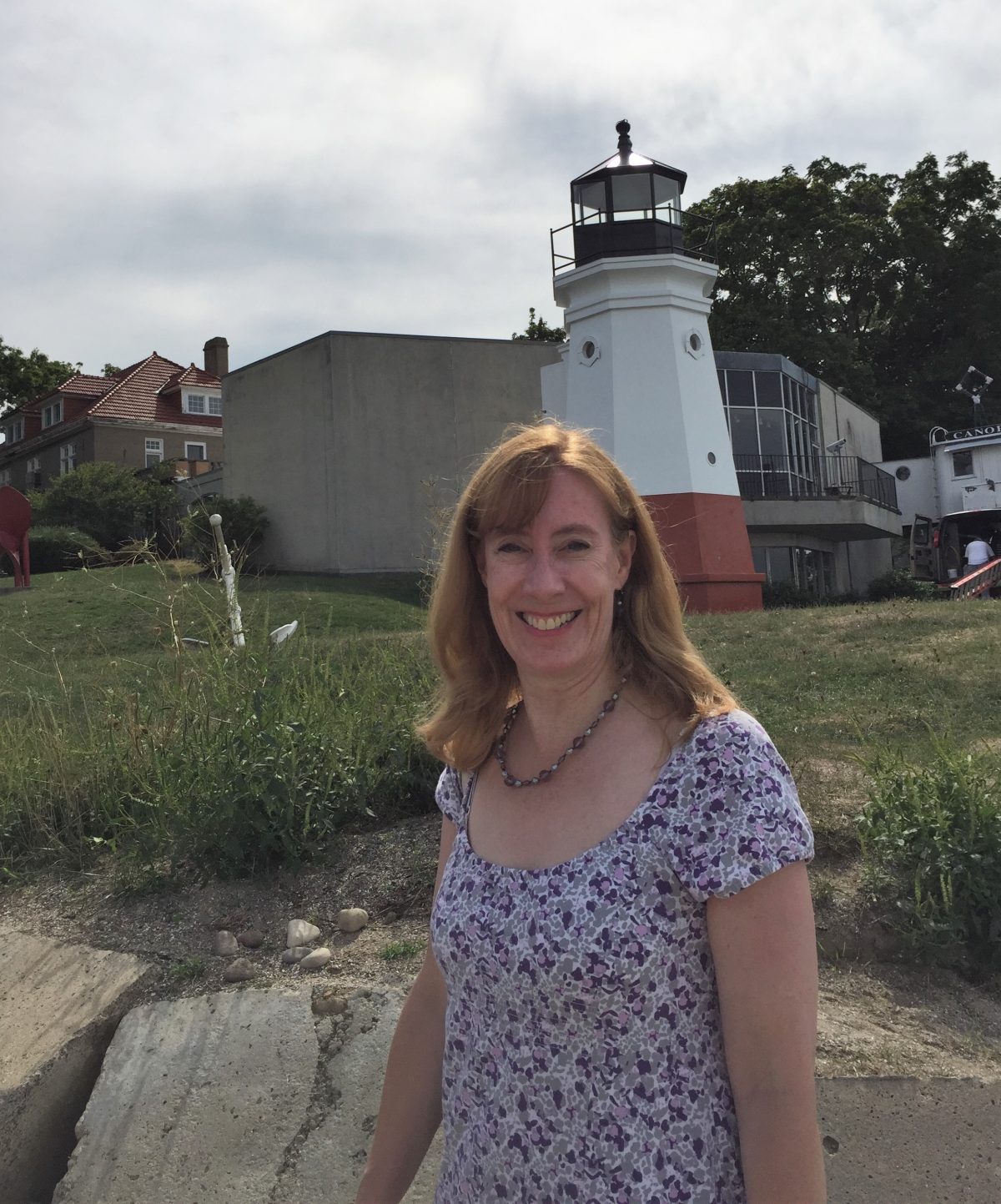 At the Vermilion Lighthouse (Photo: Sarah Sundin, August 2016)