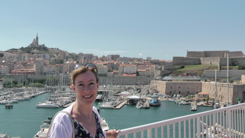 Sarah Sundin at the Vieux Port in Marseilles, France, August 2011 (Photo: Sarah Sundin)
