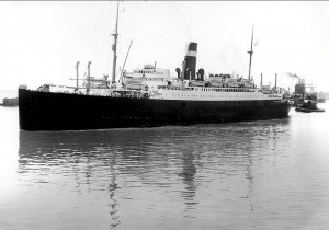 SS Athenia in Montreal harbor, 1933 (Library and Archives Canada)
