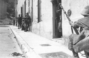 French troops near the Notre-Dame de la Garde basilica, Marseille, France, August 1944 (US Army Center of Military History)