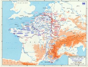 Map of the Allied campaign in Northwest Europe, 26 Aug.-14 Sept. 1944 (US Military Academy)