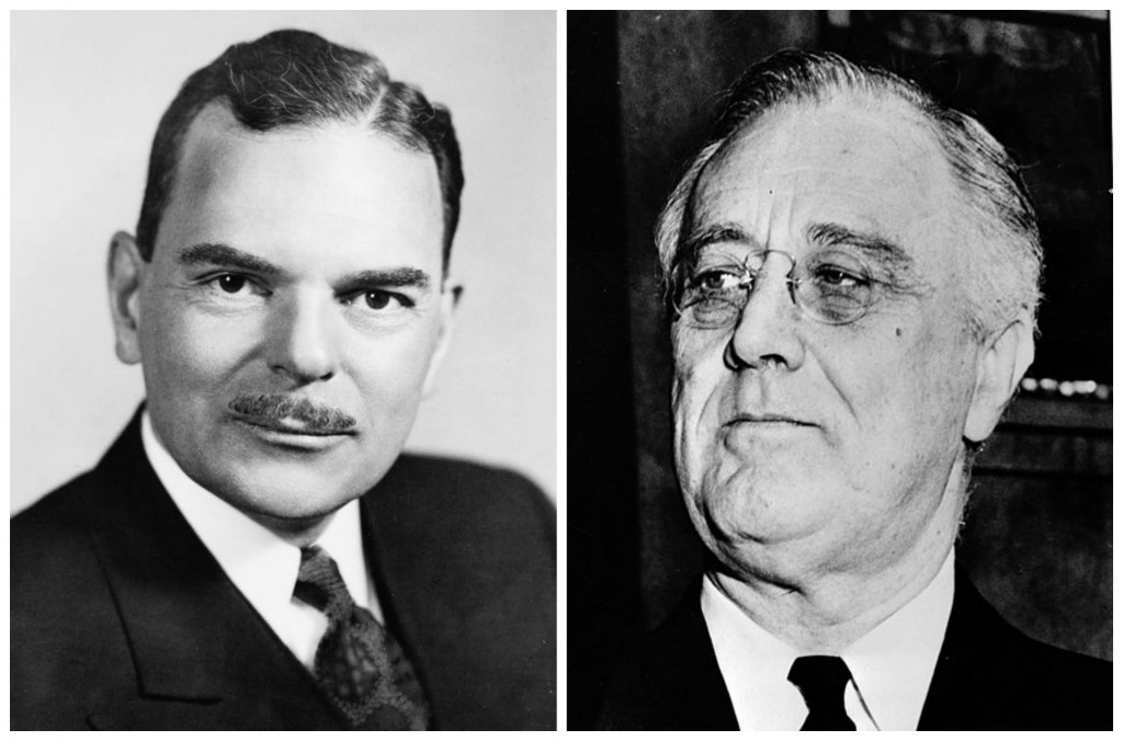 Thomas Dewey & Franklin D. Roosevelt (both images Library of Congress)