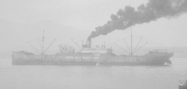 US merchant ship City of Flint, 7 July 1940 (City of Vancouver archives: CVA 447-4009)