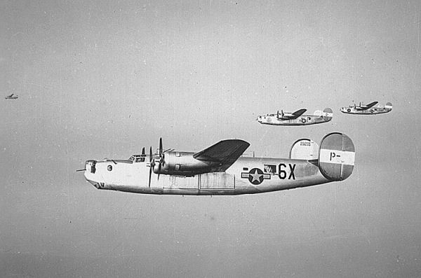 B-24 Liberators of the US 491st Bombardment Group, 1944 (US Air Force Historical Research Agency)