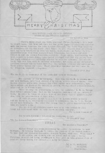 Brig. Gen. Anthony McAuliffe’s Christmas letter to the US 101st Airborne Division at Bastogne, Belgium in which he recreated the German surrender demand and his response (Source: US Army)