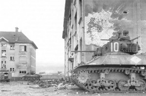 French tanks in Huningue, France (US Army Center of Military History)