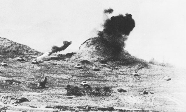 “Chocolate Drop Hill” on Okinawa, 1945 (US Army Center of Military History)