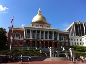 Massachusetts State House, Boston (Photo: Sarah Sundin, July 2014)