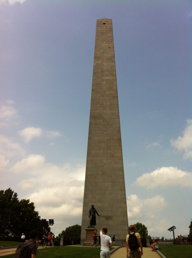 Bunker Hill Monument, Charlestown (Photo: Sarah Sundin, July 2014)