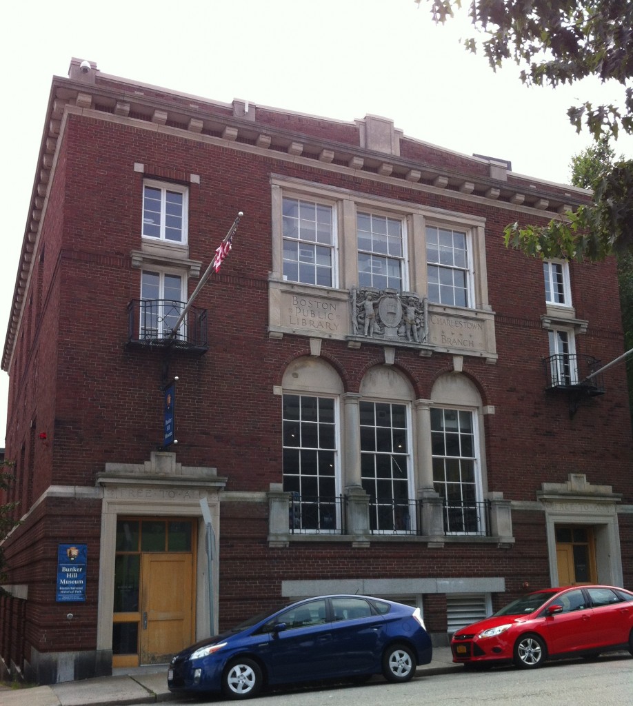 Bunker Hill Museum in Charlestown. The building used to be a library. (Photo: Sarah Sundin, July 2014)