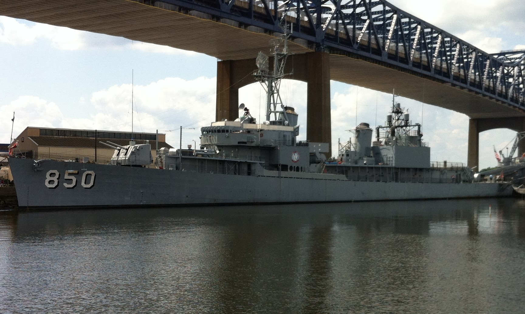 Gearing-class destroyer USS Joseph P. Kennedy, Jr., Battleship Cove, Fall River, MA, July 2014 (Photo: Sarah Sundin)