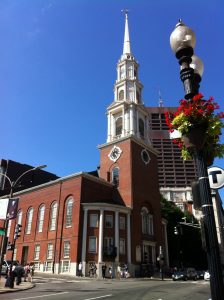 Park Street Church, Boston, MA (Photo: Sarah Sundin, July 2014)