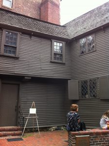 Paul Revere House from the rear, the current tourist entrance. July 2014. (Photo: Sarah Sundin)