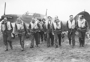 RAF No.303 squadron pilots (Polish), 1940 (Imperial War Museum: CH 1535)