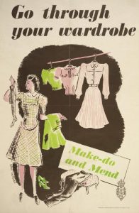 British “Make Do and Mend” poster, WWII (Imperial War Museum: PST 4773)