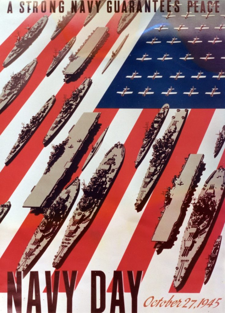 Poster for US Navy Day, Oct. 27, 1945