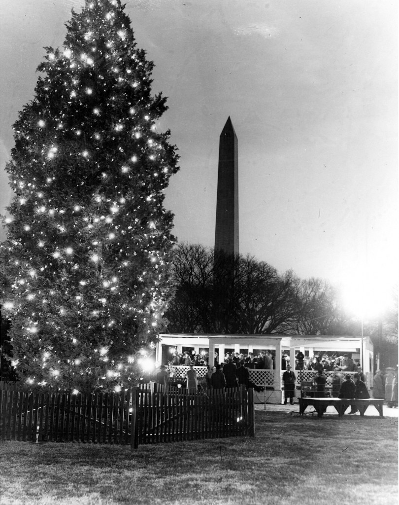 Lighting of the National Community Christmas Tree, Washington, DC, December 24, 1940 (Franklin D. Roosevelt Library)