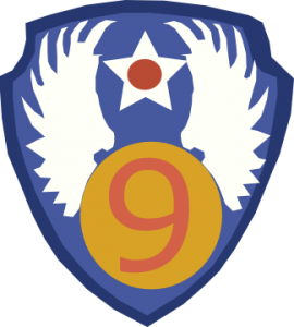 Shoulder patch of US Ninth Air Force, WWII
