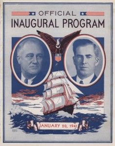 Inaugural program of Franklin Roosevelt and Henry Wallace, 20 Jan 1941 (public domain via USMC Thaddeus Sandifer Collection)