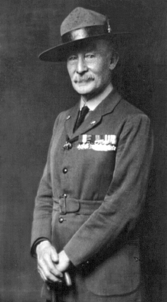 Lord Robert Baden-Powell, founder of the scout movement, 1919 (Library of Congress)