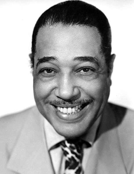 Duke Ellington publicity photo, 1940s (public domain via Wikipedia)