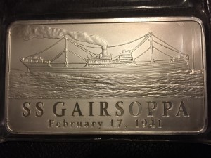 Silver salvaged from wreck of SS Gairsoppa in 2011 (Sarah Sundin collection)