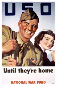 Poster for the USO, WWII