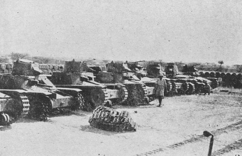 Italian M11/39 tanks captured by the British after the battle of Agordat in Eritrea, February 1941 (United Kingdom government photo)
