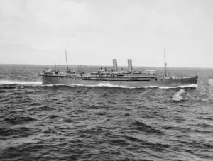 Dutch ocean liner SS Slamat, August 1940 (Australian War Memorial: 303942)