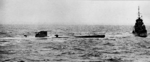 U-110 being captured by HMS Bulldog, 9 May 1941 (Royal Navy photo)