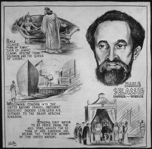 “Haile Selassie – Emperor, Warrior” by Charles Henry Alston for US Office of War Information, 1943 (US National Archives: 535684)