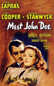 Movie poster for Meet John Doe, 1941 (public domain via Wikipedia)