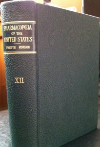 Pharmacopeia of the United States, Twelfth Edition, 1 November 1942 (Sarah Sundin collection)